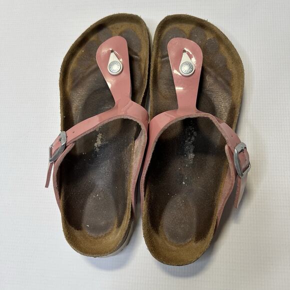Birkenstock Gizeh Brushed Flamingo Birko-Flor Sandals Vegan Reg 40  US 9 - 9.5 - Picture 11 of 11